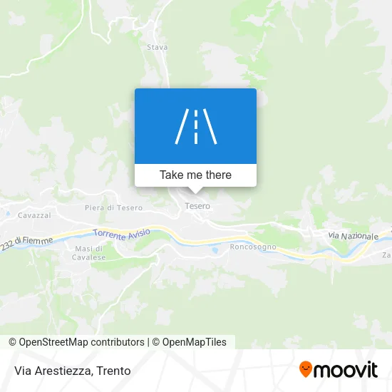 Via Arestiezza map