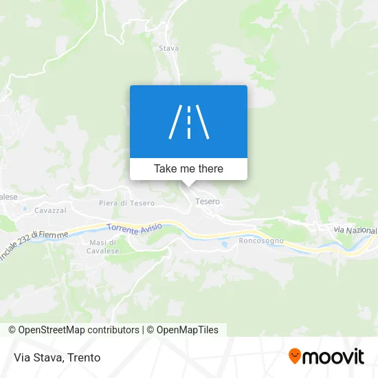 Via Stava map