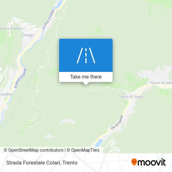 Strada Forestale Colarì map