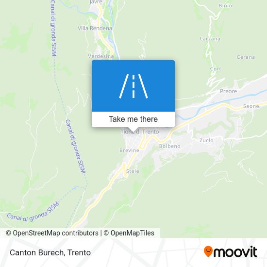 Canton Burech map