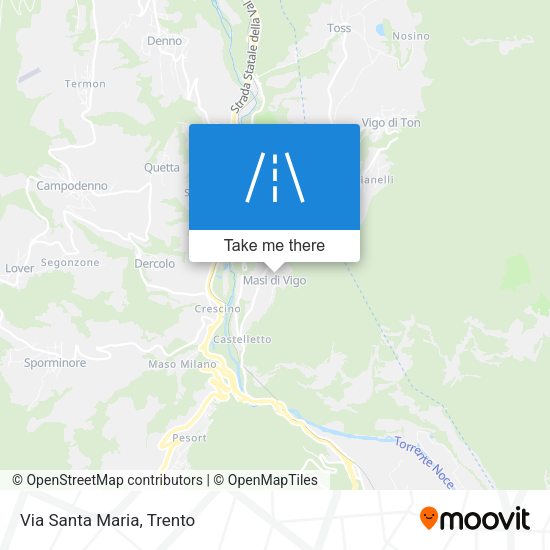 Via Santa Maria map