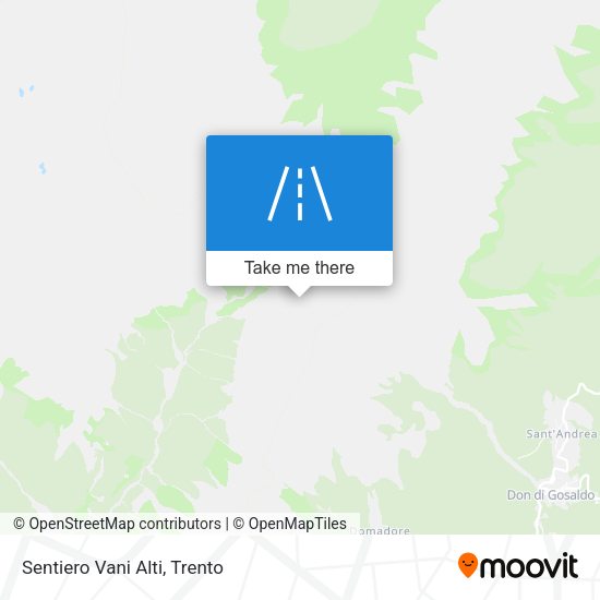 Sentiero Vani Alti map