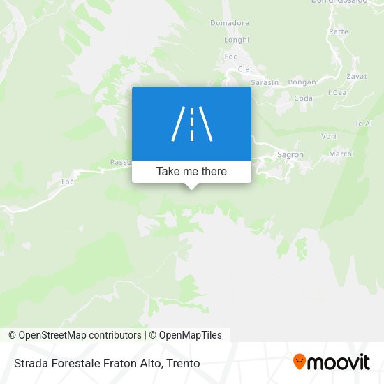 Strada Forestale Fraton Alto map