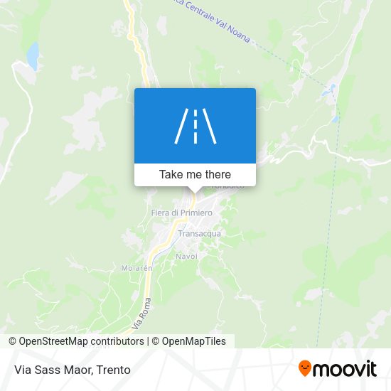 Via Sass Maor map