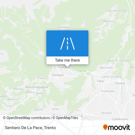 Sentiero De La Pace map