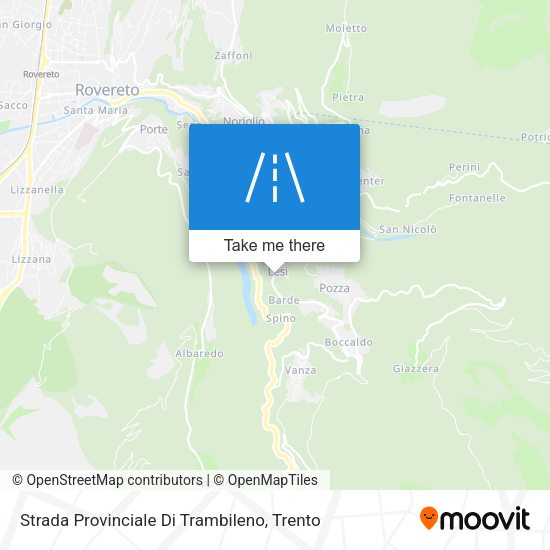 Strada Provinciale Di Trambileno map