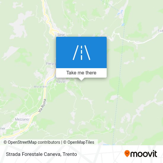 Strada Forestale Caneva map