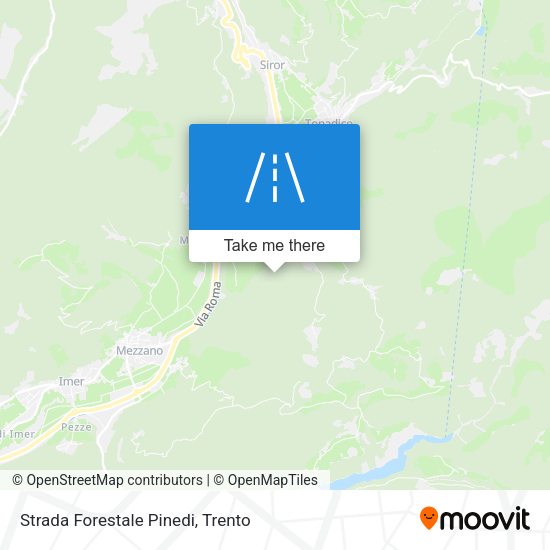 Strada Forestale Pinedi map