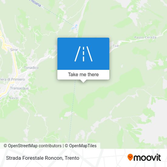 Strada Forestale Roncon map