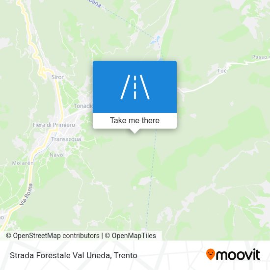 Strada Forestale Val Uneda map
