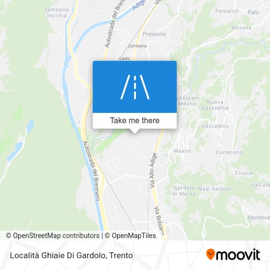 Località Ghiaie Di Gardolo map