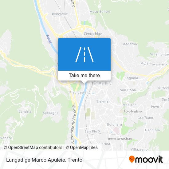 Lungadige Marco Apuleio map