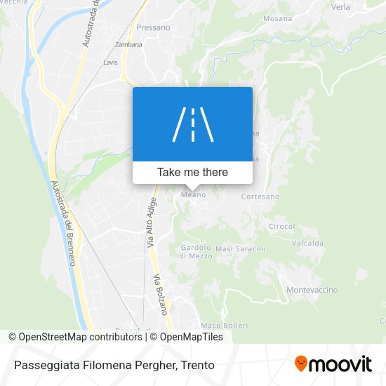 Passeggiata Filomena Pergher map