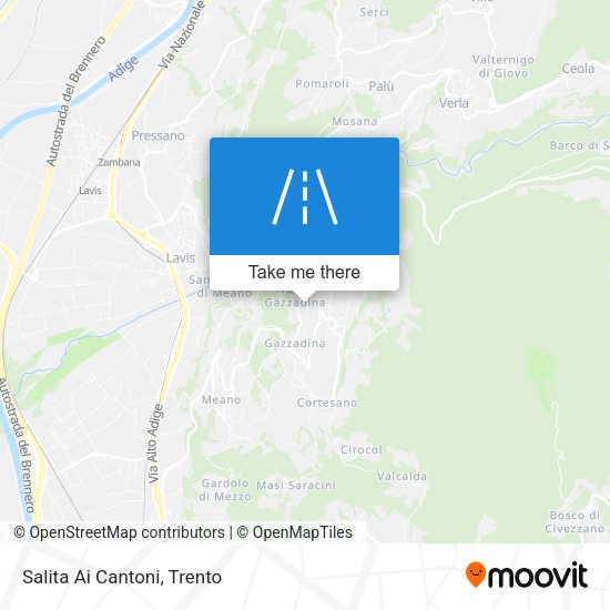 Salita Ai Cantoni map
