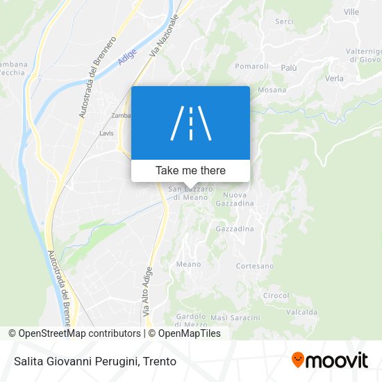 Salita Giovanni Perugini map