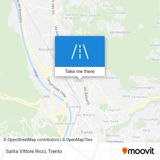 Salita Vittore Ricci map
