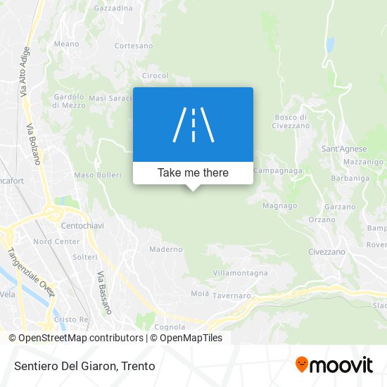 Sentiero Del Giaron map