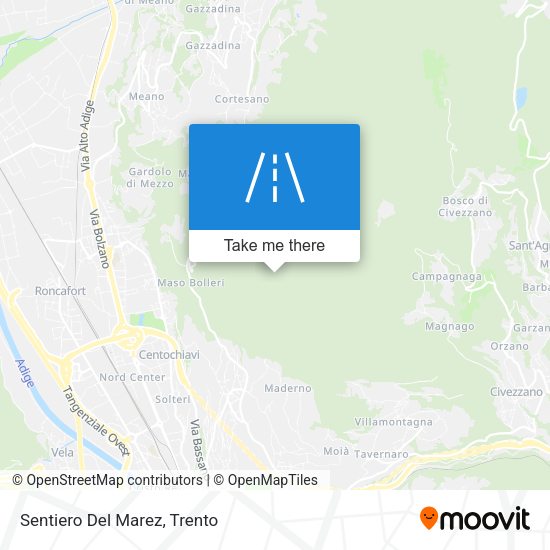 Sentiero Del Marez map