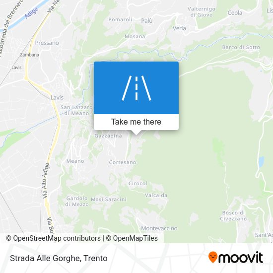 Strada Alle Gorghe map