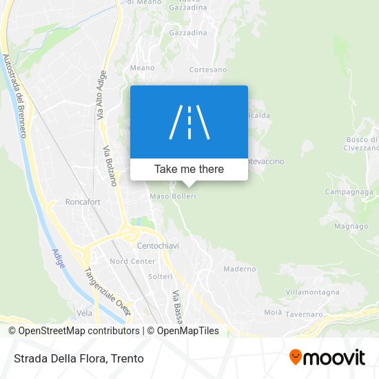 Strada Della Flora map