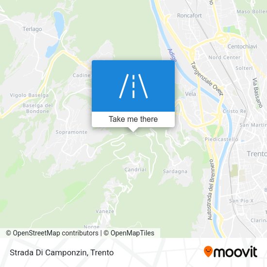 Strada Di Camponzin map