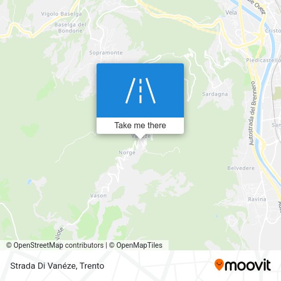 Strada Di Vanéze map