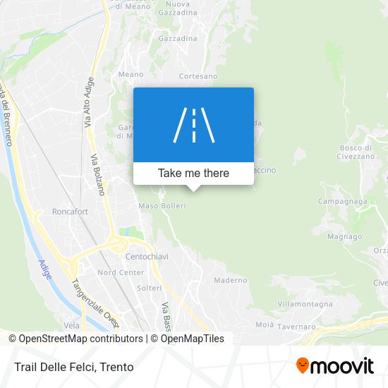 Trail Delle Felci map
