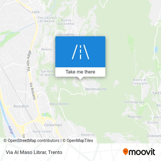 Via Al Maso Librar map