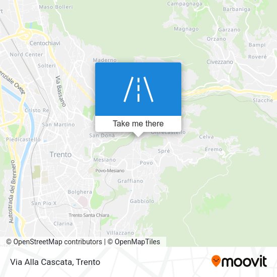 Via Alla Cascata map