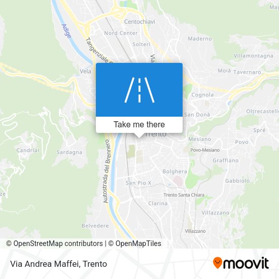 Via Andrea Maffei map