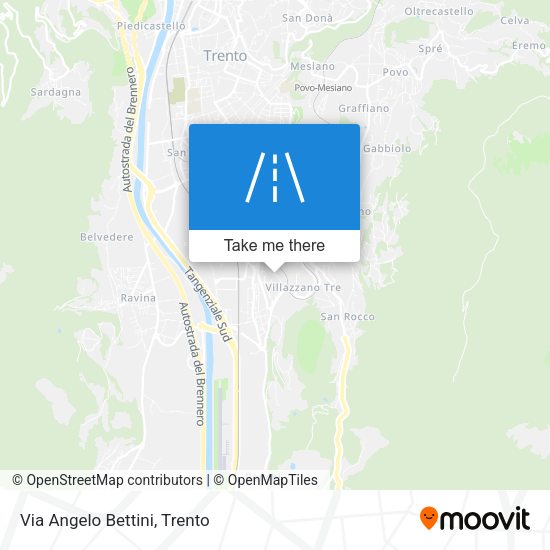 Via Angelo Bettini map