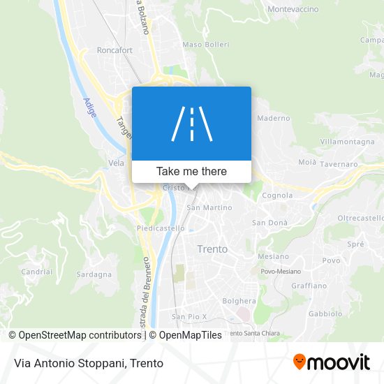 Via Antonio Stoppani map