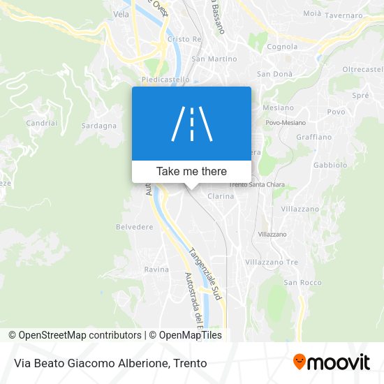 Via Beato Giacomo Alberione map