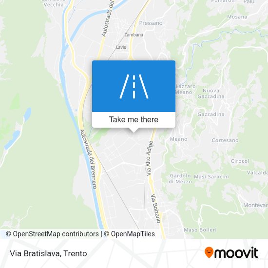 Via Bratislava map