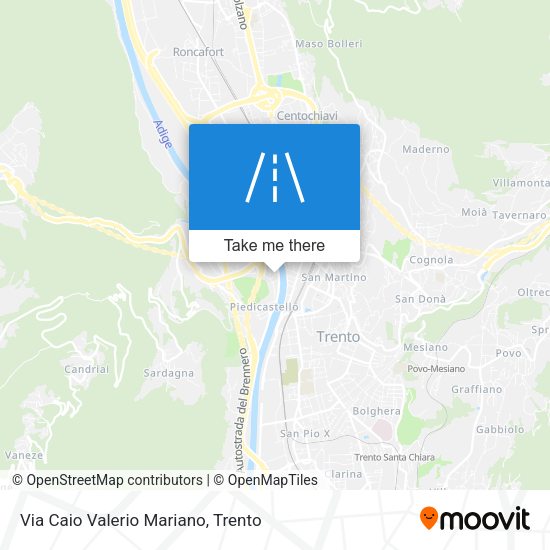 Via Caio Valerio Mariano map
