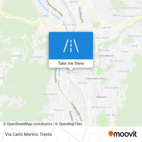 Via Carlo Martini map