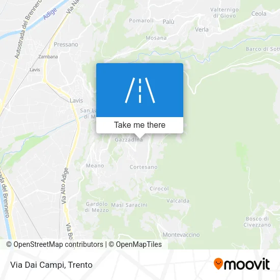 Via Dai Campi map