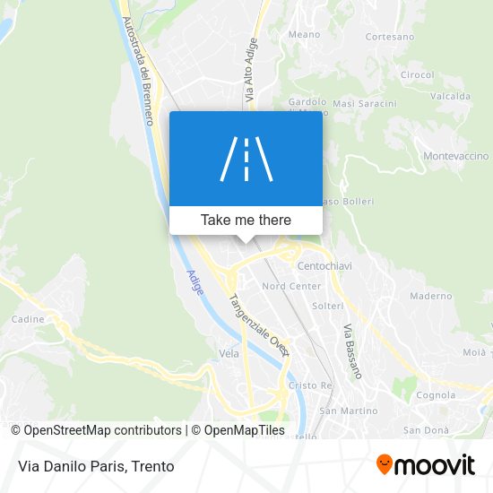 Via Danilo Paris map