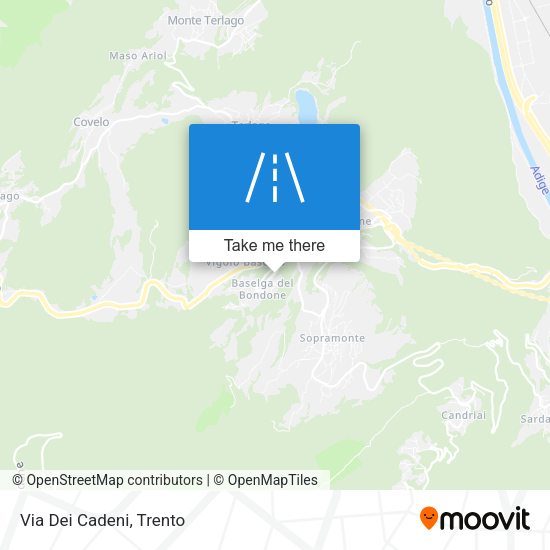 Via Dei Cadeni map