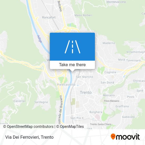 Via Dei Ferrovieri map