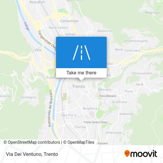 Via Dei Ventuno map