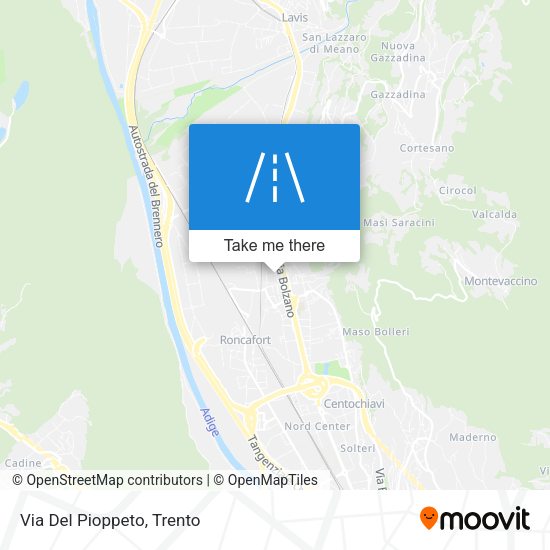 Via Del Pioppeto map