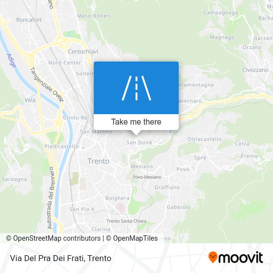 Via Del Pra Dei Frati map