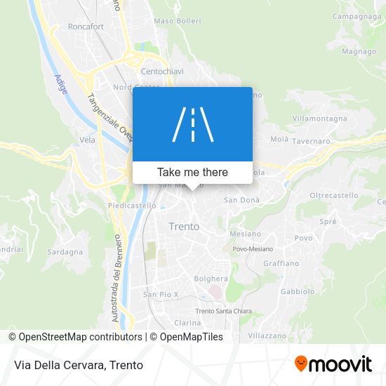 Via Della Cervara map