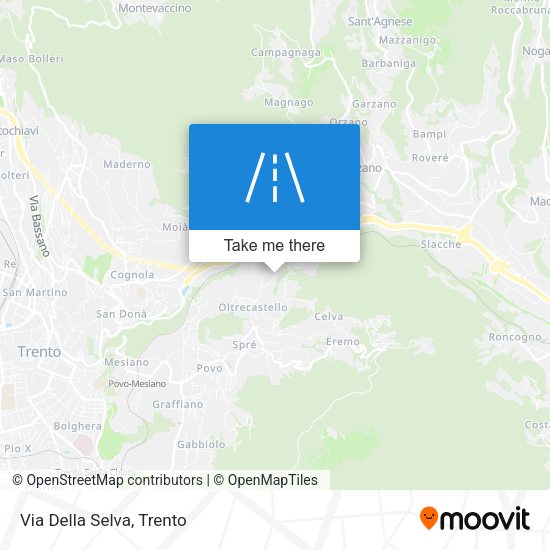 Via Della Selva map