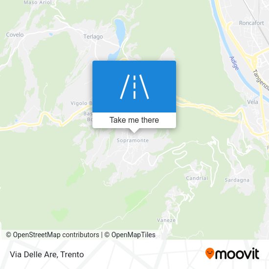 Via Delle Are map