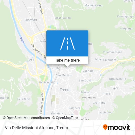 Via Delle Missioni Africane map