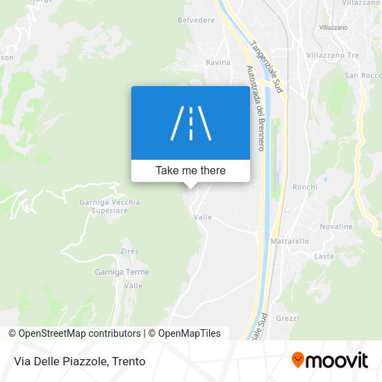 Via Delle Piazzole map