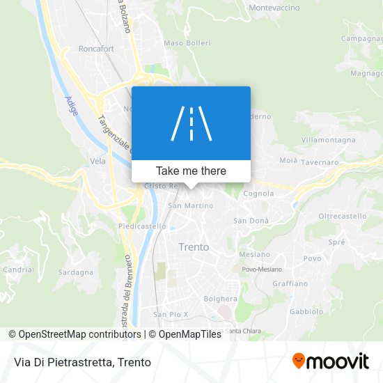 Via Di Pietrastretta map