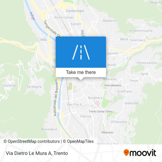 Via Dietro Le Mura A map
